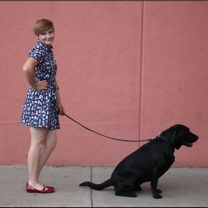 Frock Shop Retro Skateboard Dog Dress